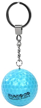 F Fityle Cadeau de Porte-clés Para Golf pour Les Golfeurs en Caoutchouc Synthétique avec des Balles de Couleur, Bleu, 42.67mm