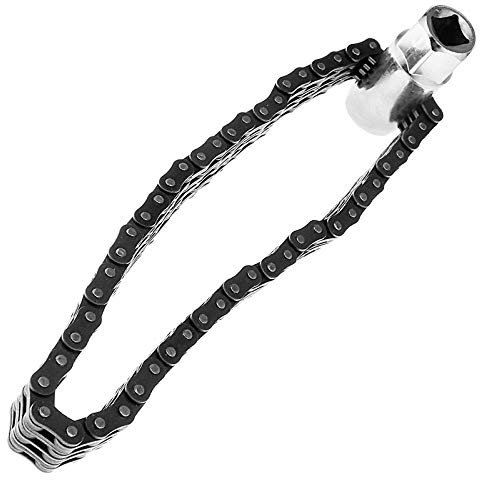 OTOTEC Car Auto 1/2 Dr Oil Filter Removal Tool Wrench Chain 135mm Diameter 21mm Socket