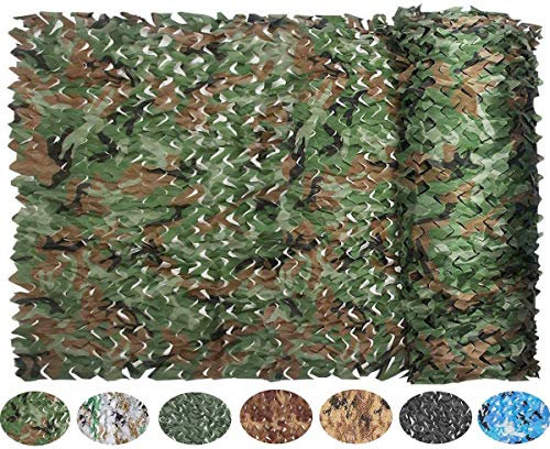 Aifordge Rouleau en Vrac Camouflage Filet Camo Net Stores Filets Militaires pour Pare-Soleil Camping tir Chasse fête décoration Photographie Fond Housses de Voiture