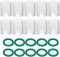 RIVERWELD WIG-Glaskelche klare Quarz-Düse #10 16,0 mm Lochdurchmesser für SR WP 9 17 18 20 25 26 TIG-Schweißbrenner 20 Stück