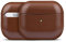 Haobobro Estuche de Cuero Compatible con Apple AirPods 3.ª generación - Hecha a Mano con auténtica Piel - Funda Protectora de Piel para AirPods 3 - Fundas AirPods 3 Case Cover - Color marrón