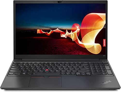 Lenovo Computer portatile aziendale ThinkPad E15 2022, display antiriflesso IPS FHD da 15,6 pollici, processore AMD Ryzen 5 5500U a 6 core, 16 GB di RAM, SSD PCIe da 512 GB, tastiera retroilluminata,