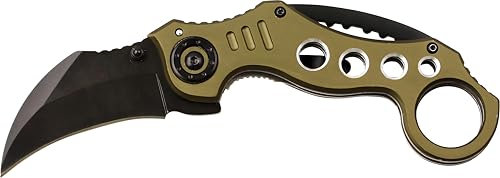 KH-Security Karambit Taschenmesser mit Clip - Klappmesser Jagd Outdoor Messer