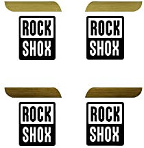 Adesivi compatibili con forcella bici Rock Shox logos 29''