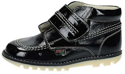 ZAPATOP 925 Stivaletti in vernice bambino Stivali-Stivaletti, Nero , 28 EU