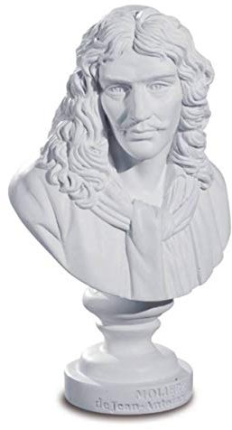 Isideco Büste Moliere 12,5cm nach Houdon