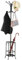 Yaheetech Portemanteau sur Pied, Portant à Vêtements en Métal avec Porte-parapluie, Meuble d’entrée avec 8 crochets Hauteur 186 cm, pour Chambre Vestiaire Couloir, Noir