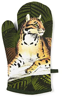 Excelsa Leopard Oven Glove, One Size, Lining 100% Cotton, Polyester Padding
