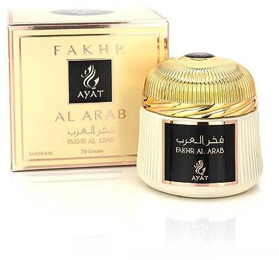 Ayat Perfumes Räucherstäbchen, 70 g, für eine einzigartige Atmosphäre – Bakhoor für Zuhause und am Arbeitsplatz – authentisches Bakhoor, hergestellt in Dubai (Fakhar al Arab)