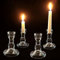 LALAGO 4Stk. Kerzenhalter für Stabkerzen, Kerzenhalter Glas Stabkerze, Transparent Kerzeneinsatz Tafelkerzen, Glas Stabkerzen Stabkerzenhalter für Tafelkerzen Baumkerzen Kerzen