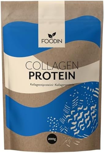 FOODIN Kollagen Pulver, 100% Kollagen Peptide Hydrolysat, Protein Pulver von Weiderindern mit Bioverfügbarkeit, Kollagen Peptide Typ 1 & 3 (400g)