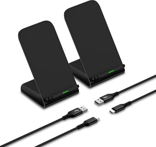 Pixel 9 Pro Wireless Charger Stand Fast Charging for Google Pixel 9a/9/8 Pro/8/7 Pro/7/6 Pro/6/5/4 XL/4/3 XL/2 XL,15W Fast Wireless Charging Station for iPhone 16e 16 15 14 13,Samsung S25 S24 S23 S22