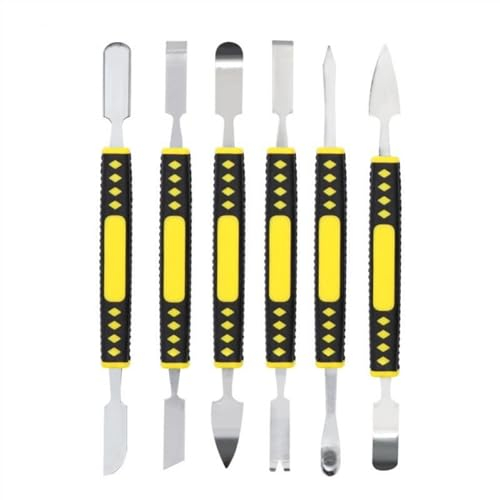 Metal Pry Bar Metal Crowbar 6-Piece Set Boot Stick Mobile Phone Digital Mini Multi Home Appliance Disassemble Tool Electronic Repair Tools Pry Metal Crowbar