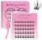 Crislashes Pestañas Autoadhesivas, 40pcs de Pestañas DIY Prepegadas con Pinzas para Pestañas, Mezcla de Extensiones de Pestañas Falsas D Curl 8-16mm, Reutilizables sin Pegamento en Casa (Fluttery 02)