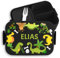 Kinder Bento Box Midi für Mepal Bentobox - Brotbox Dinosaurier Lunchbox Dino Vesperbox Dinosaurus I - 900 ml - Schwarz - brotdose name kinderbrotdosen kindergarten t-rex vulkan