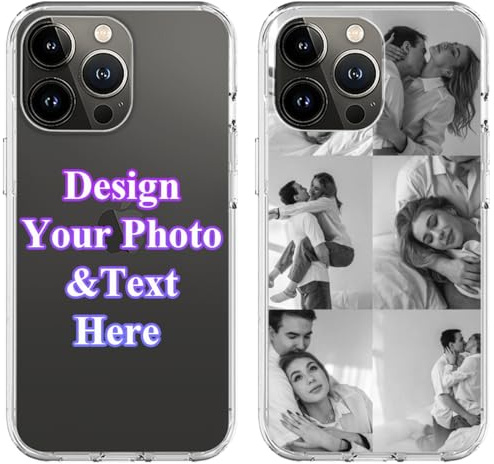 Custodie per telefono personalizzate per iPhone Custodia per telefono personalizzata con 6 foto personalizzata per iPhone 15 14 13 12 11 XR XS X 8 7 6 Cover per telefono per ragazze donne Custodia per