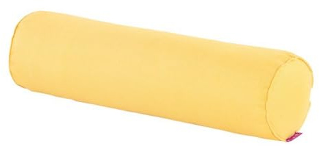 Rundhalskissen, Leinen, Nackenrolle, langes Lendenkissen, Armstützkissen, Nackenschmerzlinderung, Zylinder-Kissen mit abnehmbarem Bezug für Schlafen/Stuhl/Auto/Sofa, Zitronengelb, 15 x 60 cm