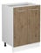 Vicco Küchenunterschrank R-Line, Artisan-Eiche/Weiß, 60 cm ohne Arbeitsplatte
