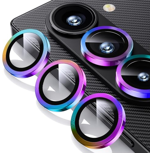 WSKEN für Samsung Galaxy Z Fold 6 Kameraschutz 9H Kratzfest Blasenfrei | HD Kamera Linse Metallglas Displayschutz Folie Militär-Sicherheitsglas,Anti-Fingerabdruck,Handyhülle Freundlich,Titanium
