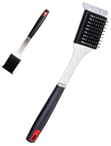 Brosse de nettoyage Lil - Brosse de nettoyage pour barbecue - Grattoir multifonction fabriqué en matériau bable, cette brosse pour barbecue est conçue pour être utilisée pour des barbecues chauds et