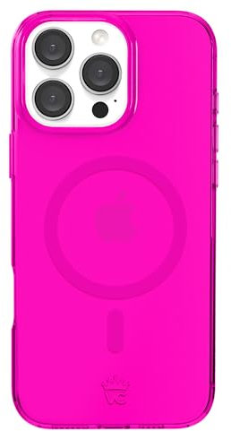 VELVET CAVIAR for iPhone 16 Pro Max Case Neon Hot Pink - Compatible with MagSafe [10ft Drop Tested]