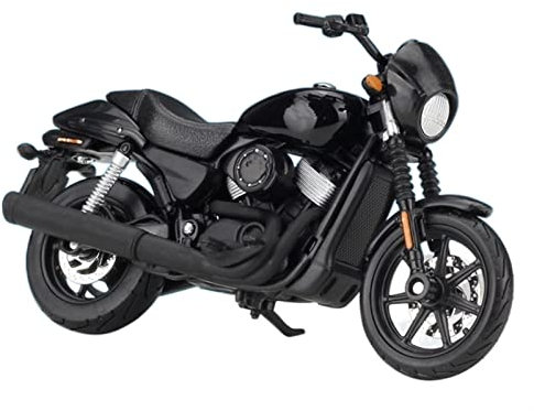 PuLaif Sammlung 1:18 Für Harley Für Davidson Für Street 750 2015 Motorrad Modell Souvenir Spielzeug Sammlerstück Druckguss(Black1)