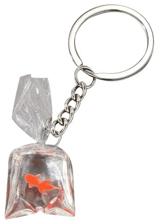 Lilinzhi Niedlicher Fisch-Anhänger aus Kunstharz, Motiv: Wasserbeutel, Meerestiere, Schlüsselanhänger, dekoratives Accessoire für Damen und Herren, g, One size