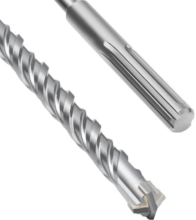 SDS Max Bohrer 8 x 260mm,Betonbohrer mit 4 Hartmetall Schneiden und Doppelwendel,Hammerbohrer Für Beton,Stein,Naturstein