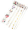 NUOBESTY Selbst Klebeband Vergoldung Washi Band Notebook Dekorative Aufkleber Chic Muster Craftings