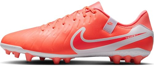Nike Men's Tiempo Legend 10 Academy Low Top Football Boots for Artificial Grass Football Boots, Hot Lava White, 10 UK