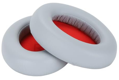 Haofy Auriculares de piel con proteínas para Sonoflow, elástico y cómodo, mejora la calidad de sonido que se puede aplicar a 1 More Sonoflow (negro) (gris)