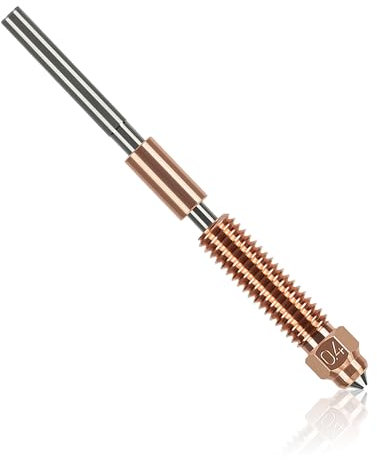 K1C Düse 0.4mm für Creality Accessories 3D Druckern Nozzle Hochgeschwindigkeits Düsen aus Titanlegierung 3D-Drucker-Zubehörteile Kompatibel mit Creality Ender-3 V3 K1C K1 Max 3D Drucker 1 Stück