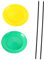 MAJORMENCH 2pièces Set De Jonglage avec Assiettes Colorées Et Bâtons Accessoire De pour Débutants Développement De Compétences Et Performances Fête