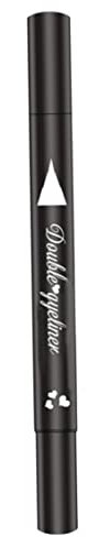 Eyeliner Stempel 2 in 1 doppelt kopfstoff wasserdichte flüssige eyeliner stift make-up-Werkzeug schwarzes Herz