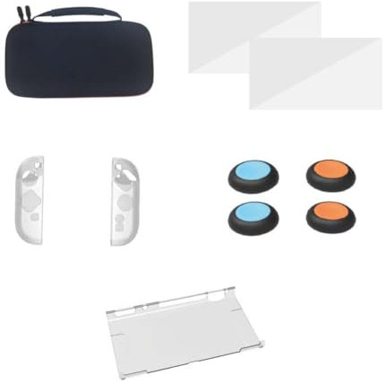 AVZYARDY Carrying Case with Tempered Glass PC Case and Grip Cover Travel Carrying Bag for Switch2 Game Conslole Case