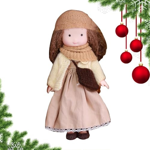 Generisch Stoffpuppe - Weiche Sammlerpuppe, handgefertigte Waldorfpuppen | Weiche Stoffpuppen mit Herbstthema, und Accessoires, beruhigendes Schlafspielzeug für 3-jährige Mädchen