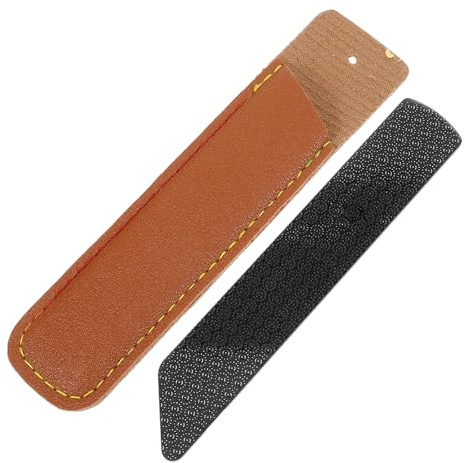 BETOOKY Lime à Pieds en Verre pour Enlever les Callosités, Set Manuel Noir Surface Exfoliante en Verre et Poignée Pu, Adaptée pour Hommes et Femmes, Soin des Pieds