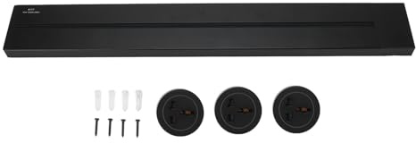 Wall Mount Power Socket Rail 8000W 600mm Removable Electrical Expansion Outlet With Usb Port For (3 Universal Socket 13A 3250W)