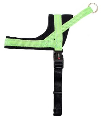 Hundegeschirr Soft & Safe reflektierend, Gr.-1: 28-35cm lime/schwarz