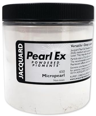 Jacquard Pearl Ex #650 Micro Pearl 4oz Powder Pigment Tub