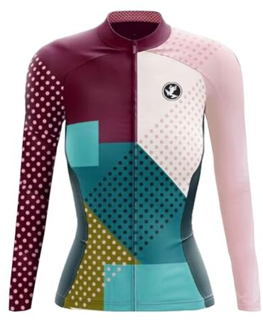 UGLY FROG Das Hemd ist eine Größe Damen Radsport Jacken Langarm MTB Kleidung mit Thermofleecefutterfür Winter Mit 3 Taschen