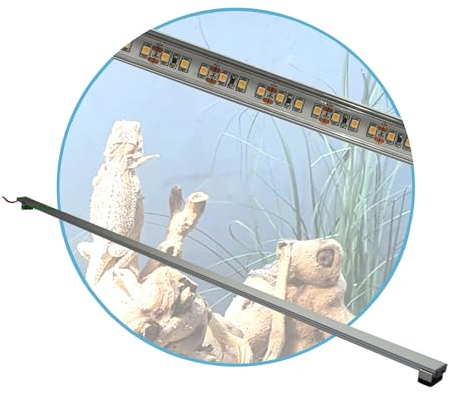 AQUARIUM-PLÜDERHAUSEN Terrarium LED Beleuchtung,150 cm Set1 Leuchtbalken Wüsten Reptilien Pflanzen LED
