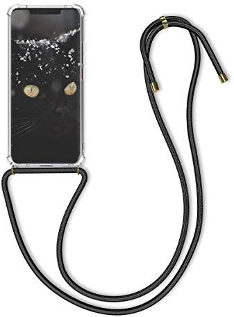 kwmobile Necklace Case kompatibel mit Huawei Mate 20 Pro Hülle - Silikon Cover mit Handykette - Band Handyhülle Transparent