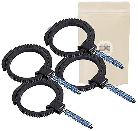 X4 Siga el enfoque para el anillo de goma con inclinación inclinada con inclinación DSLR adaptable y ajustable.