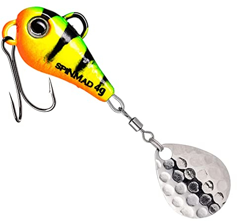 SpinMad 4g Bleikopfspinner - Jig Spinner, Farbe Lieblingsköder:Firetiger