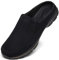 INMINPIN Zoccoli Donna Uomo Cotone Sabot Traspiranti Comode Pantofole da Casa Leggero Antiscivolo Ciabatte all'aperto, Nero, 41 EU