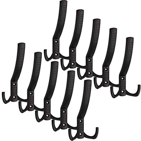10 x Garderobenhaken JASMIN schwarz 143 x 76 x 67 mm BA 32 mm Kleiderhaken Garderobe Jackenhaken Kleideraufhänger von SO-TECH