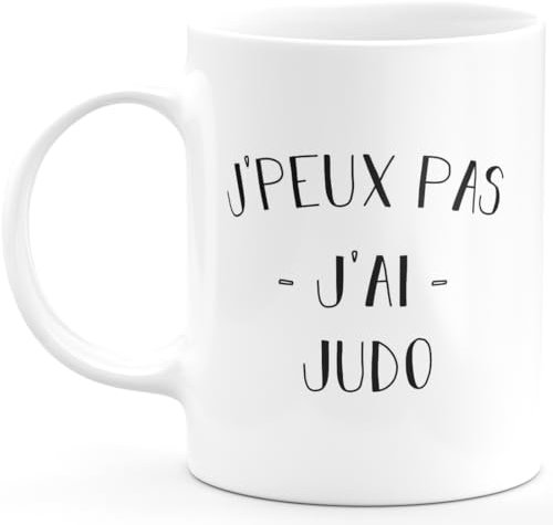 quotedazur - Mug Je Peux Pas J'ai Judo - Blanc/Céramique