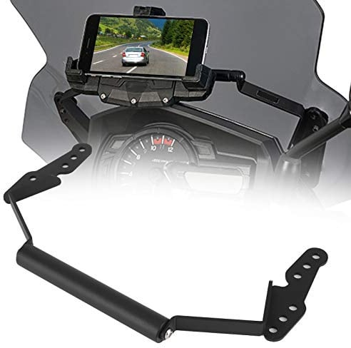 Ymiko Motorrad-Navigationfür Shalterung GPS-Telefonhalterung Motorrad-Windschutzscheibe Lenkerverlängerung Verlängerung Fit für V-Strom DL650 DL1000 2014-2020