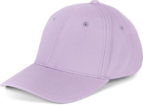 styleBREAKER Unisex 6-Panel Baseball Cap | gebürstete Baumwolle | Klettverschluss verstellbar | einfarbiges Basecap für Damen und Herren, Farbe:Flieder